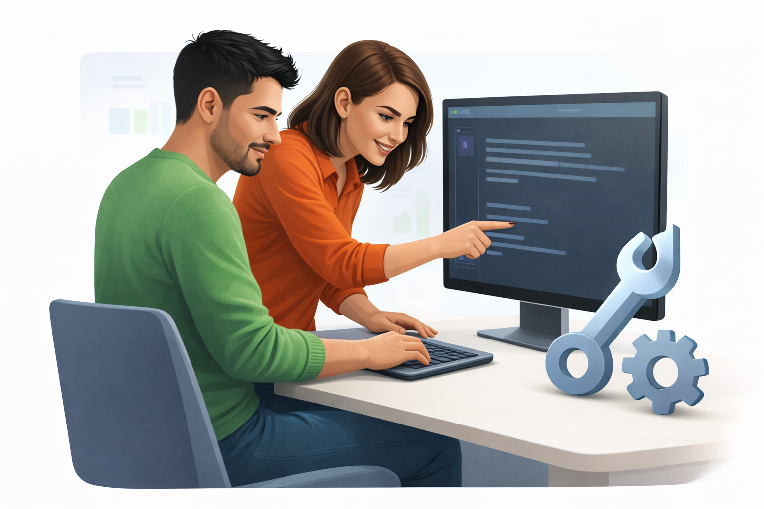 Development step illustration